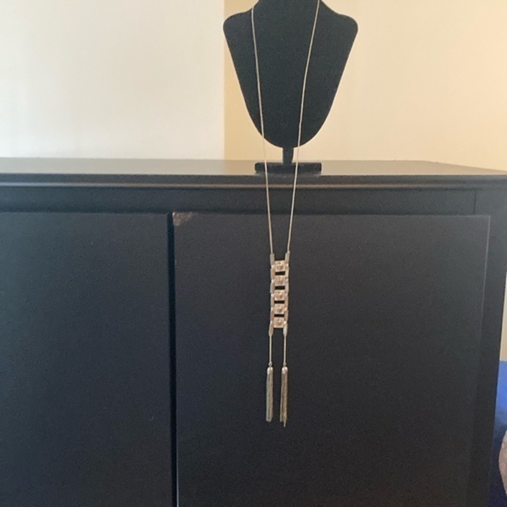 Macy's Elegant Metallic Tassel Necklace